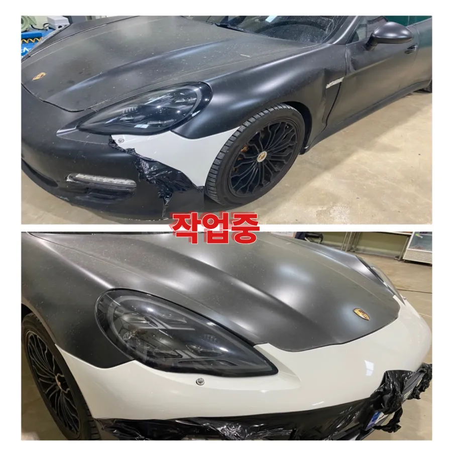 Porsche Panamera vinyl wrap - Porsche Panamera Satin Black Wrap Removal Review photo 4