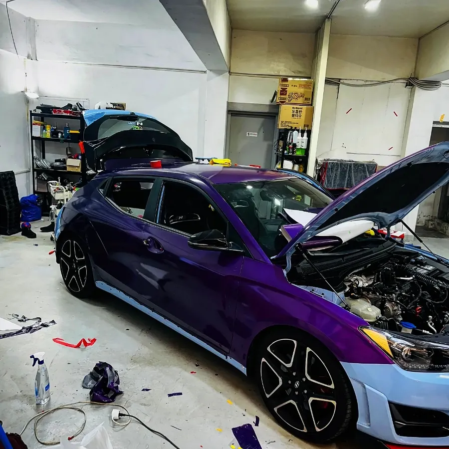 Hyundai Veloster Nのカスタムラッピング事例 施工写真 3-3