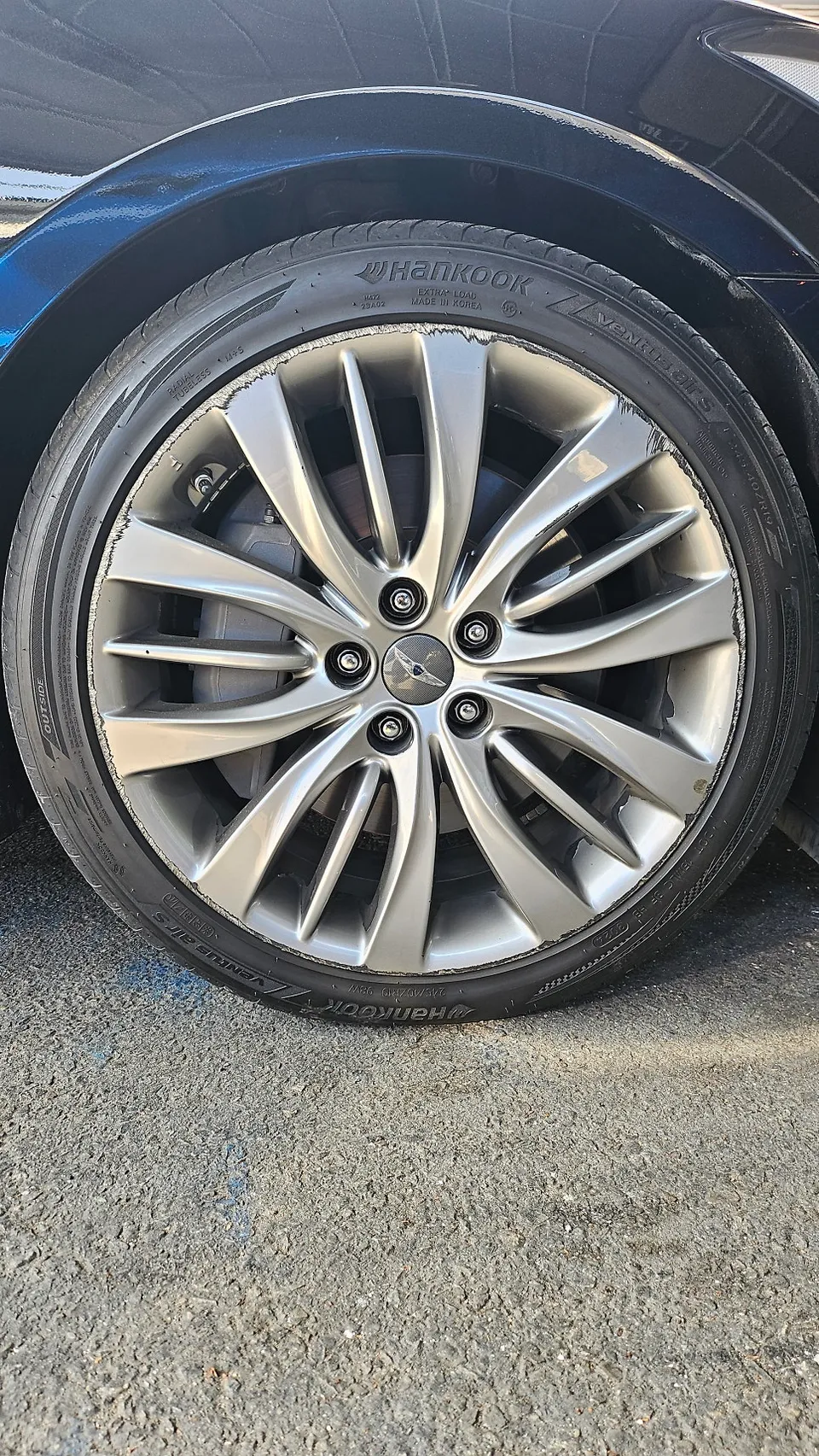 Genesis G80 Wheel Repair & Painting Review: 280,000 KRW