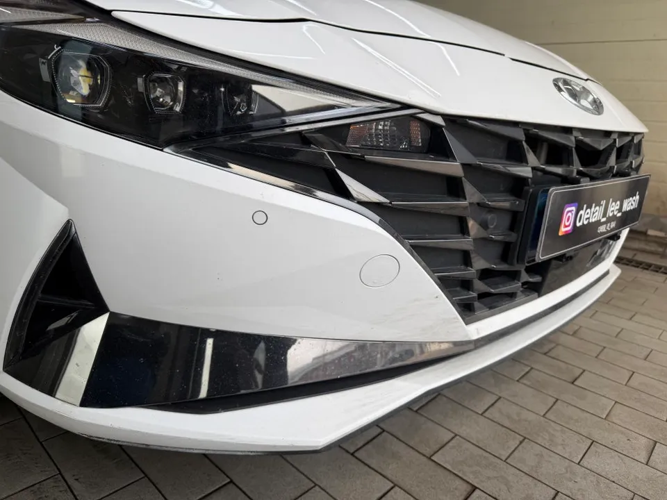 Hyundai Elantra CN7のガラスコーティング事例|費用目安・仕上がり 施工写真 3-1