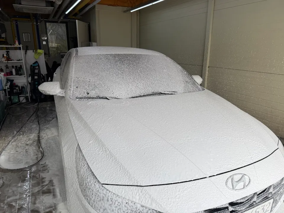 Hyundai Elantra CN7のガラスコーティング事例|費用目安・仕上がり 施工写真 3-3