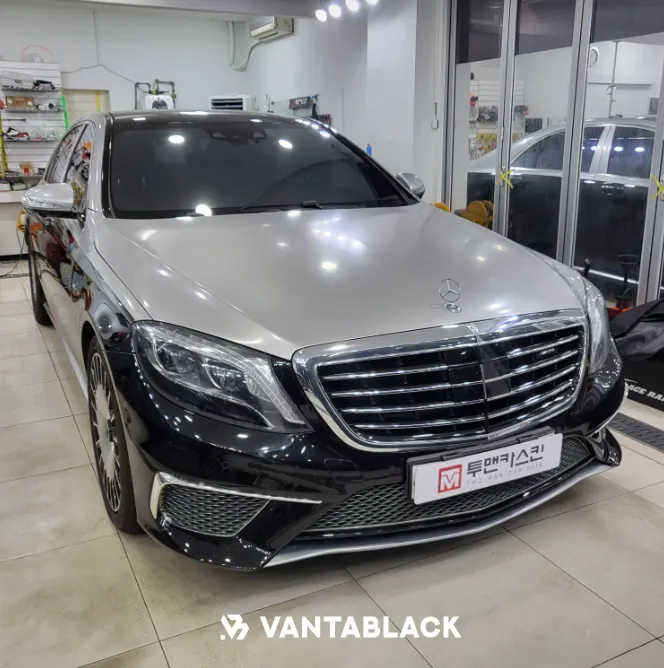 メルセデス・ベンツ S63 AMGのカーラッピング事例｜費用目安・仕上がり 施工写真 1-1