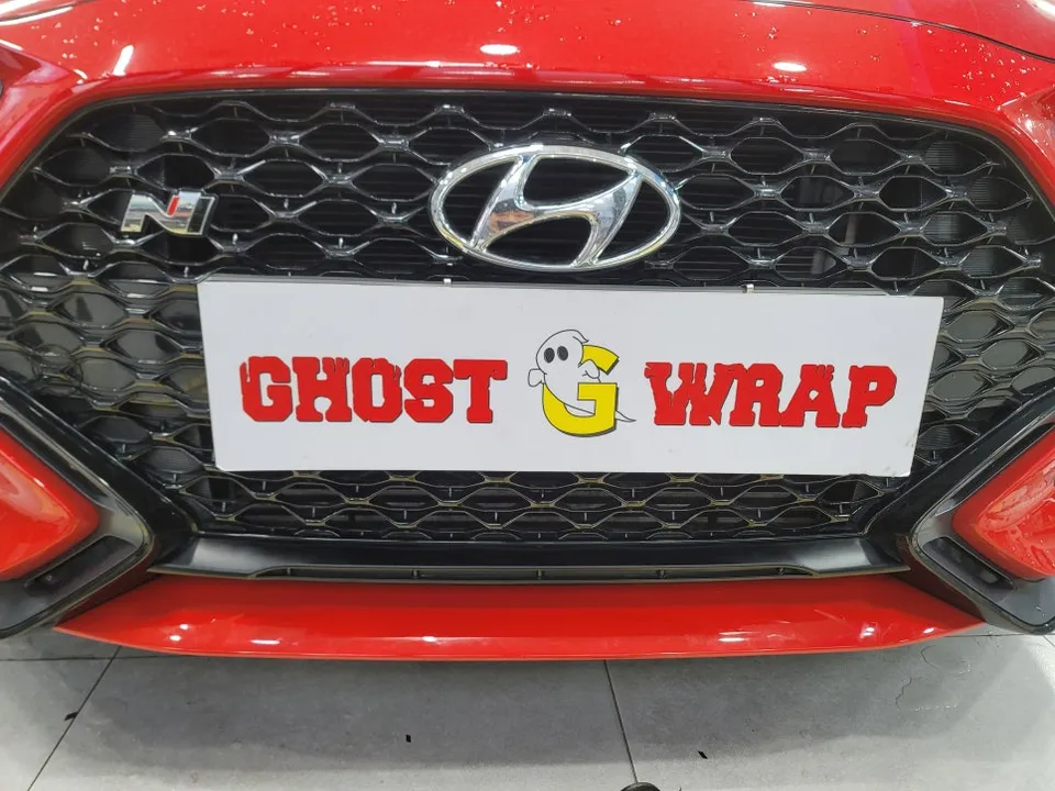 Hyundai Veloster Nのカーラッピング事例｜費用目安・仕上がり 施工写真 4-2