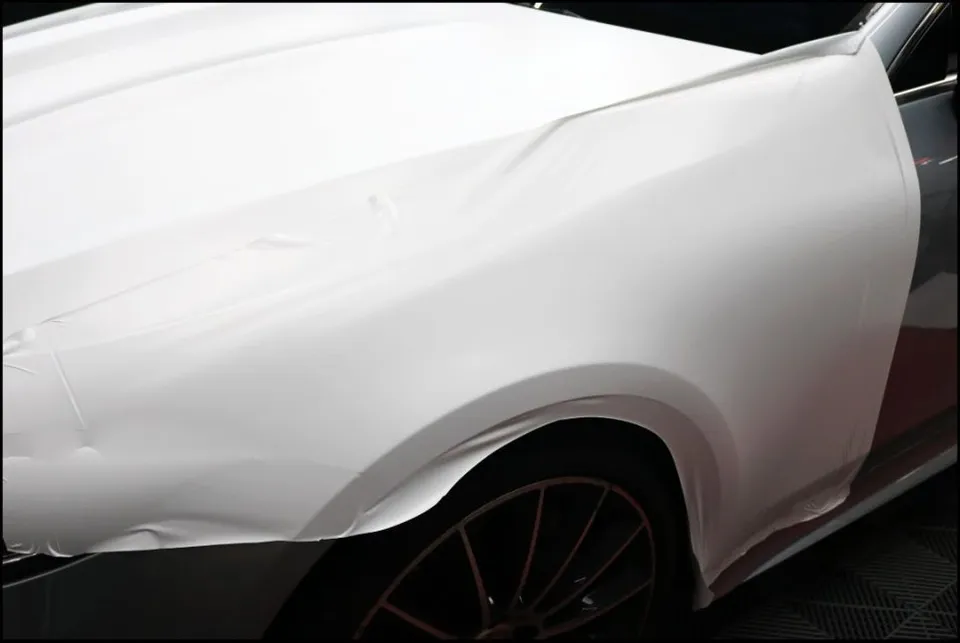 Mercedes-Benz CLS vinyl wrap - Mercedes-Benz CLS Vinyl Wrap Review — Satin White Full Wrap photo 6