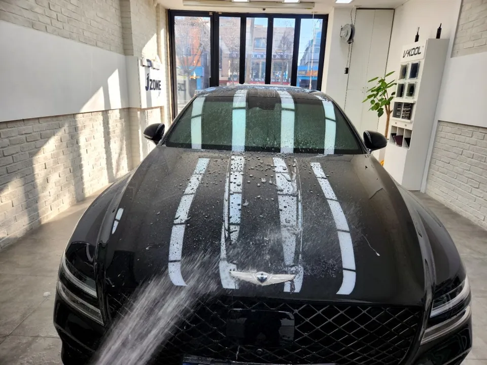 Genesis G80 PPF施工事例｜費用目安と仕上がり 施工写真 2-1