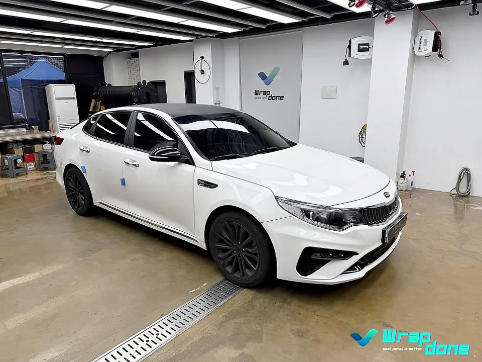 Kia K5のカーラッピング事例|費用目安・仕上がり 施工写真 1-1