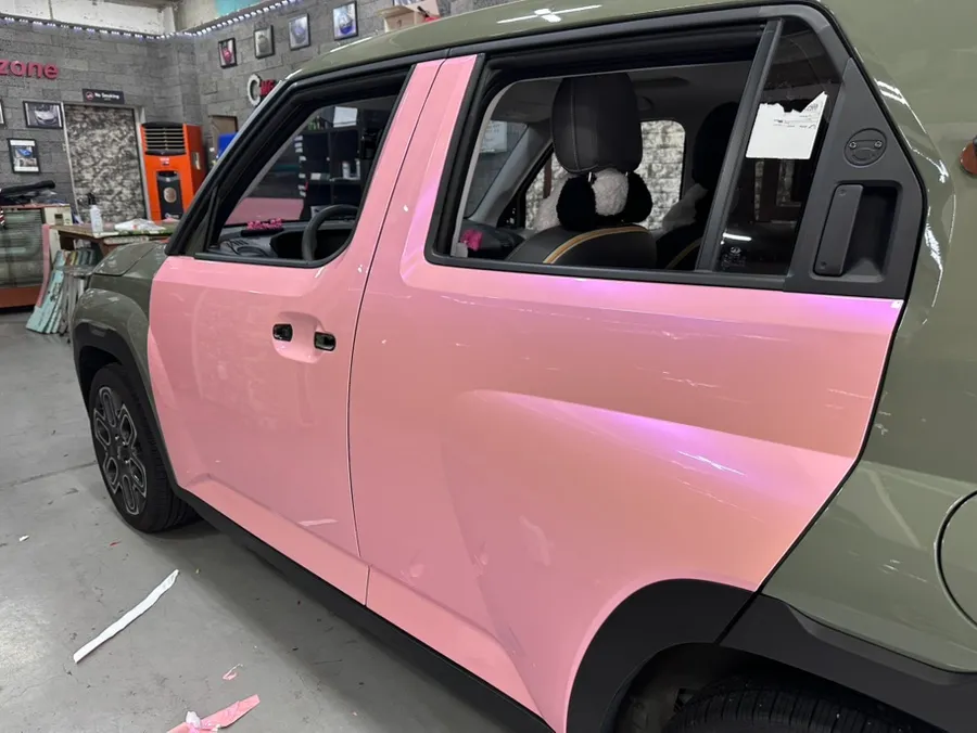 Hyundai Casperのカーラッピング事例 施工写真 5