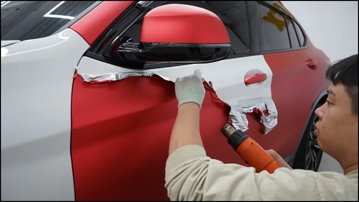 BMW X4 30d vinyl wrap - BMW X4 30d Vinyl Wrap Review: Satin Dark Grey Transformation photo 4
