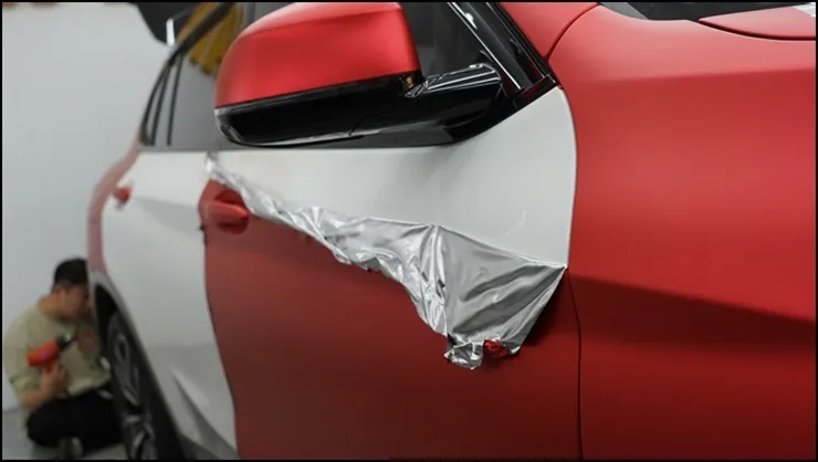 BMW X4 30d vinyl wrap - BMW X4 30d Vinyl Wrap Review: Satin Dark Grey Transformation photo 6