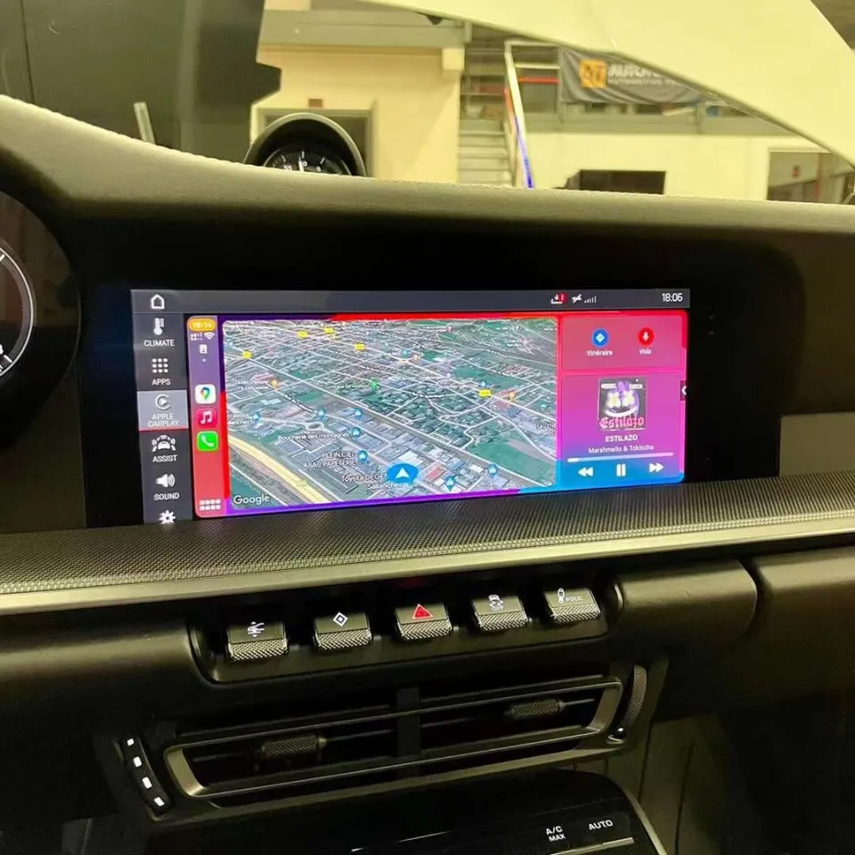Porsche CayenneのAndroid Auto・CarPlay取付事例 施工写真 2-2