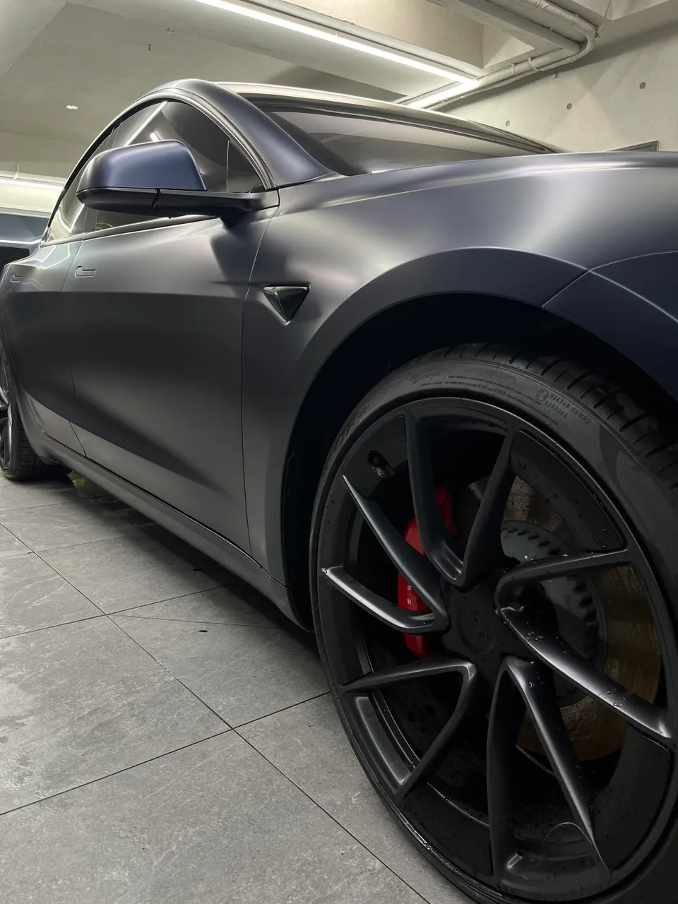 TeslaのPPF施工事例 施工写真 1-3