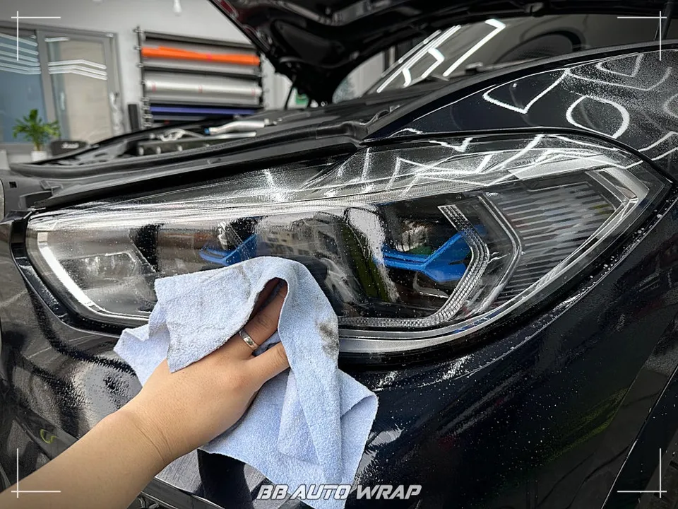 BMW X5 G05 ヘッドライトPPF施工事例｜費用目安・仕上がり 施工写真 4-2