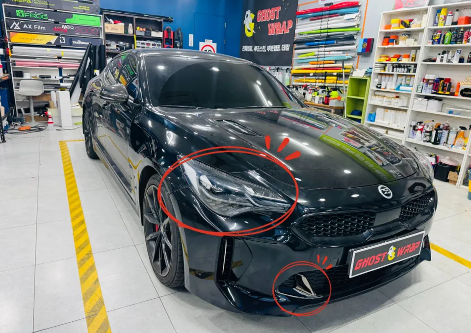 Kia Stinger PPF施工事例|費用目安と仕上がり 施工写真 2-1
