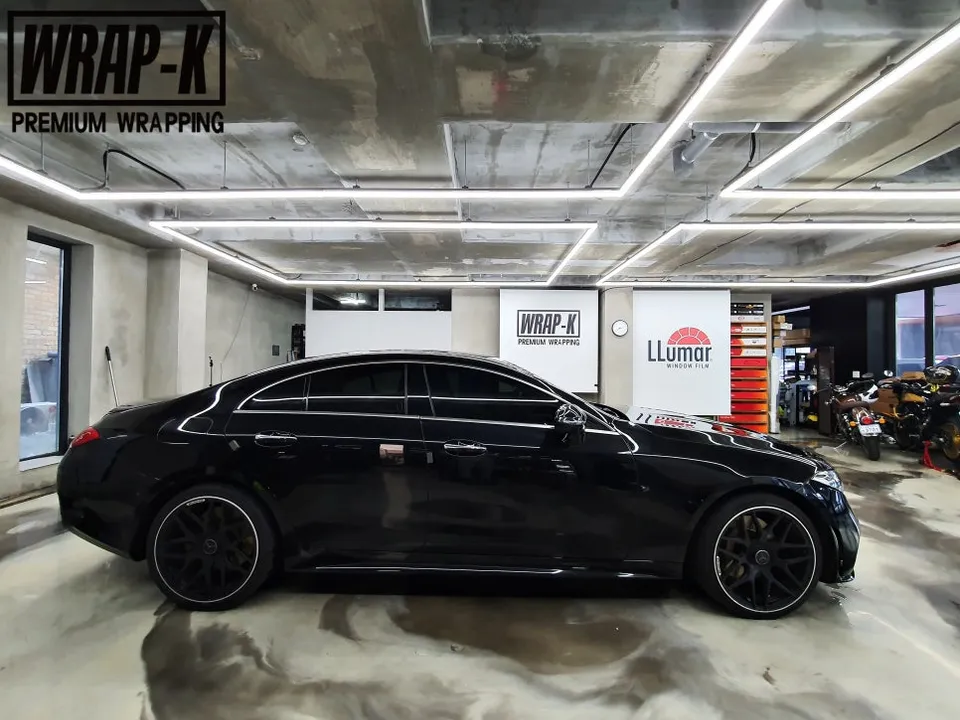 Mercedes-Benz CLS 450 vinyl wrap - Mercedes-Benz CLS 450 Vinyl Wrap Review: Chrome Delete Transforma photo 4