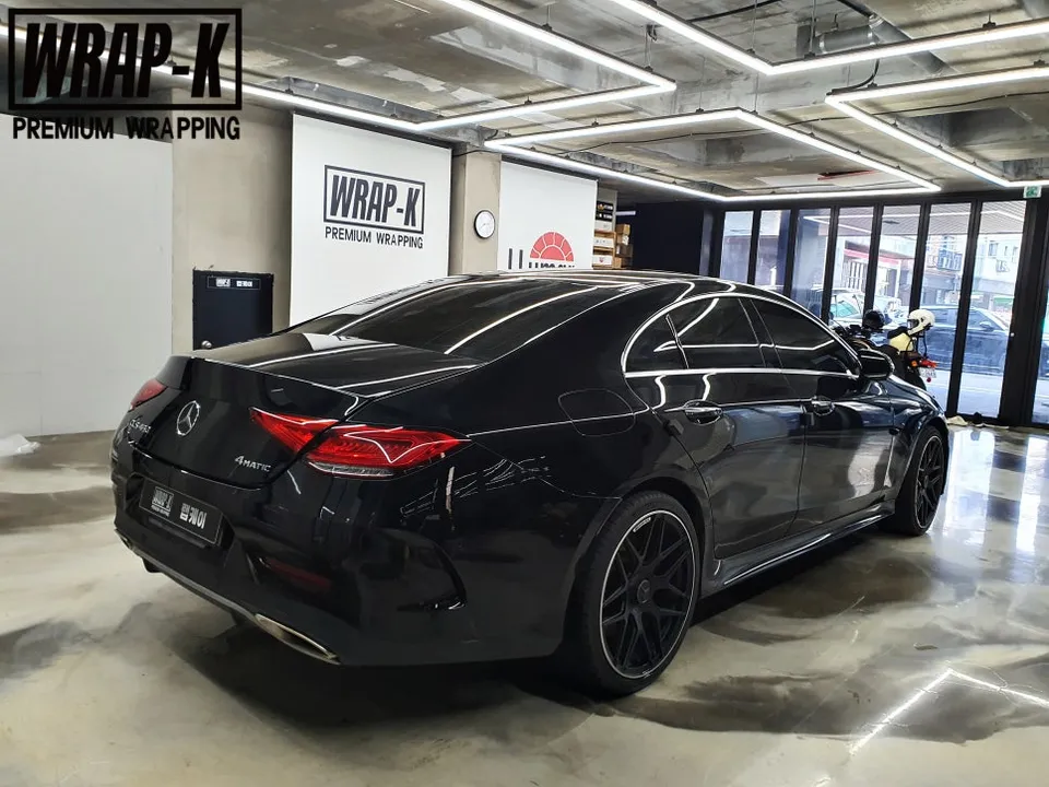 Mercedes-Benz CLS 450 vinyl wrap - Mercedes-Benz CLS 450 Vinyl Wrap Review: Chrome Delete Transforma photo 5