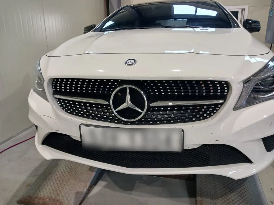 Mercedes-Benz CLA wheel repair installation result
