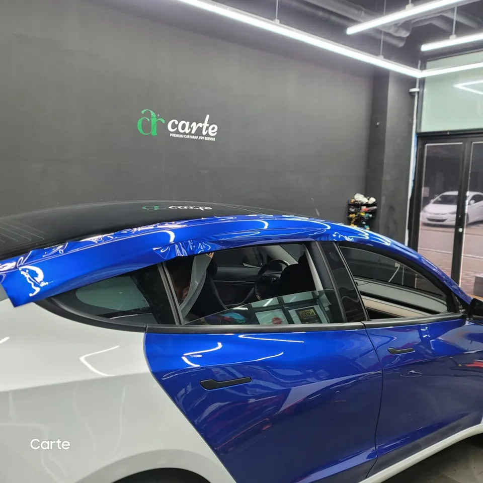 Tesla Model 3のカーラッピング事例｜費用目安・仕上がり 施工写真 3-3