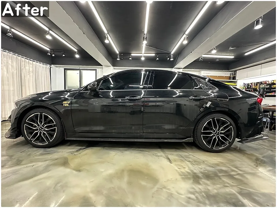Kia K5 DL3 vinyl wrap - Kia K5 DL3 Vinyl Wrap Review: Chrome Delete for a Sleek Look photo 3