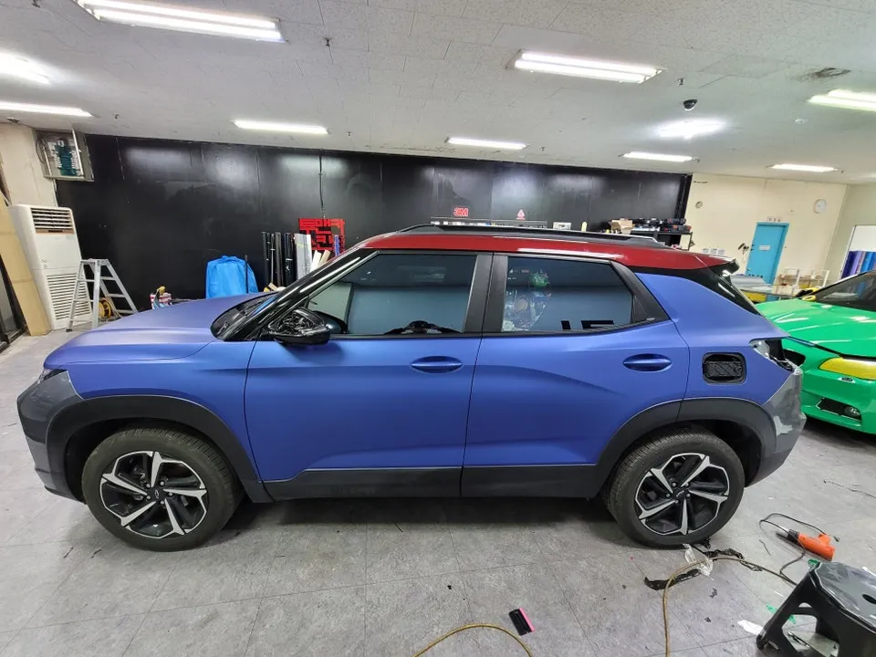 Chevrolet Trailblazer vinyl wrap - Chevrolet Trailblazer Vinyl Wrap Review: Matte Slate Blue Metalli photo 4