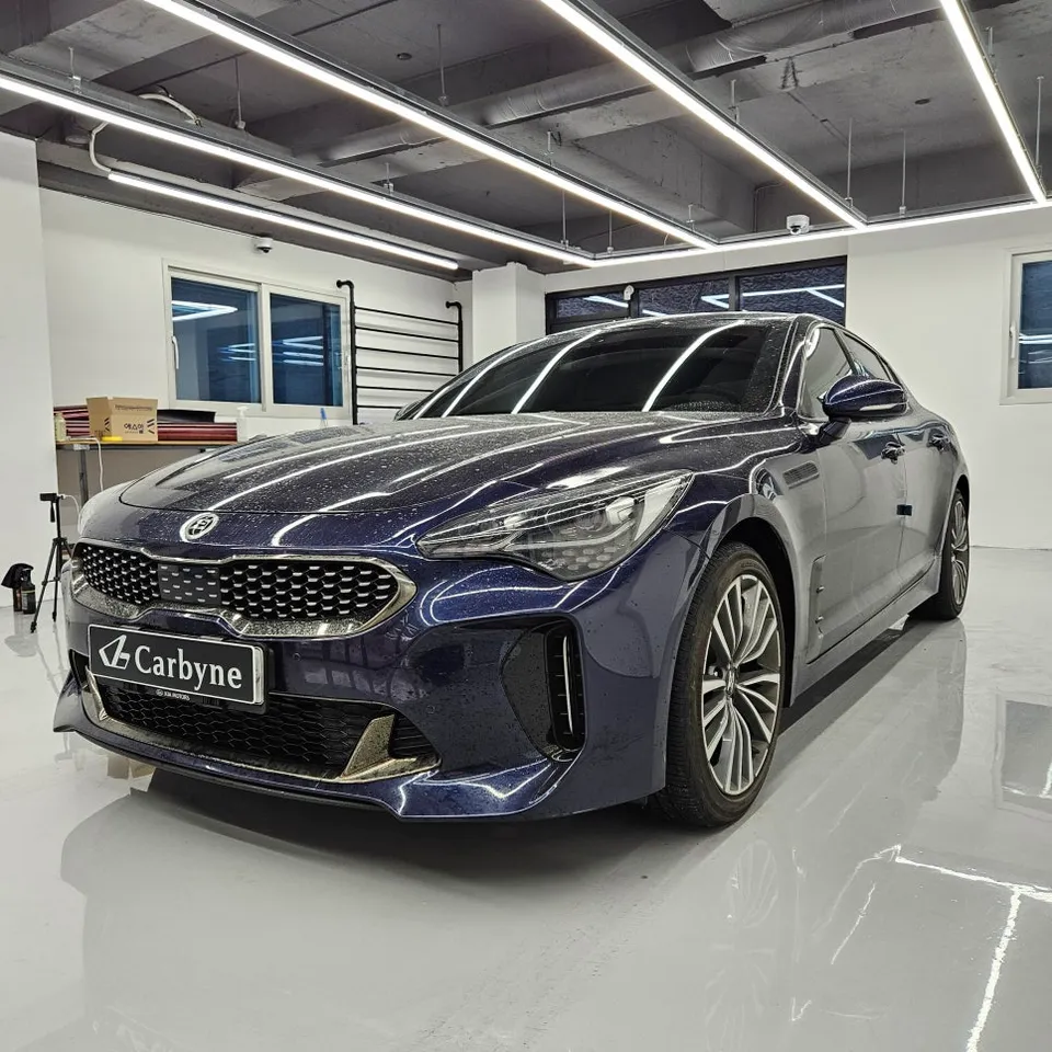 Kia Stingerのカーラッピング事例 施工写真 2