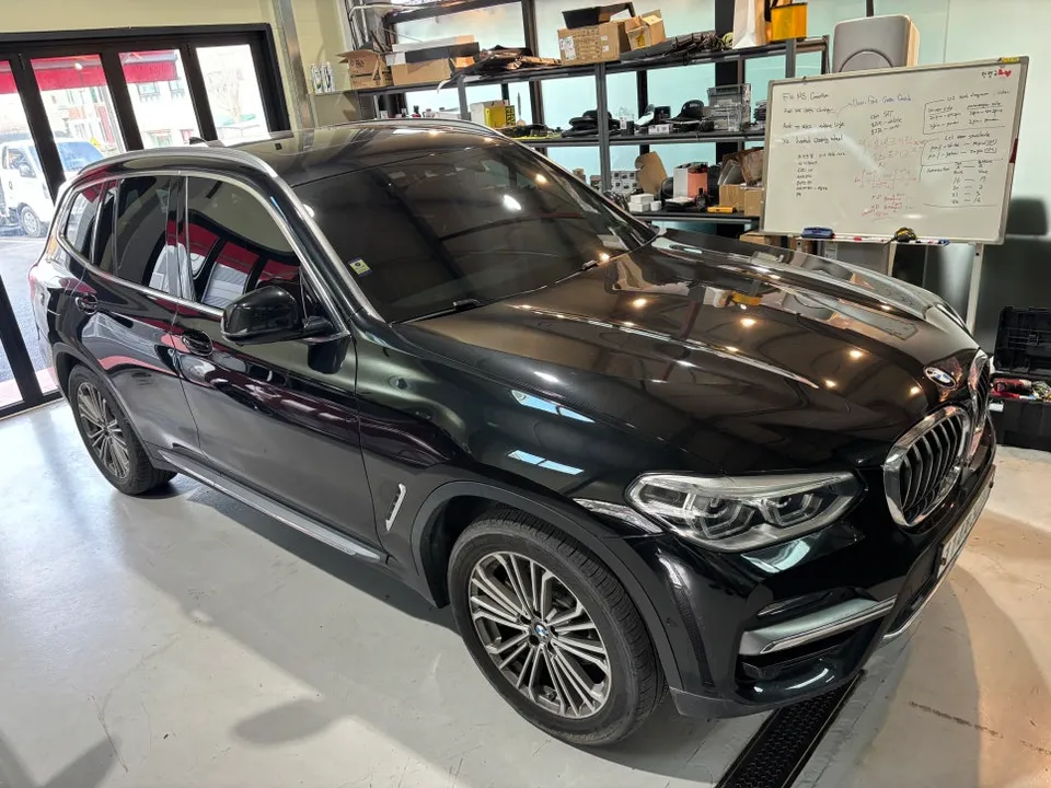 BMW X3 G01 dash cam installation result