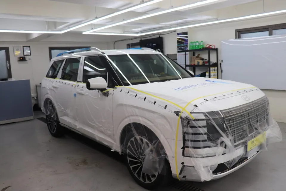 Hyundai Palisadeのカーフィルム施工事例｜費用目安・仕上がり 施工写真 2-1