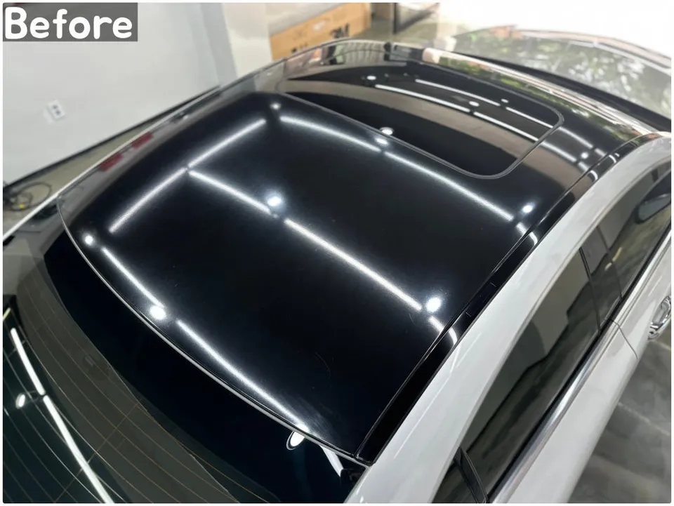 Mercedes-Benz CLS Vinyl Wrap Review: Gloss Black Roof Refresh Before