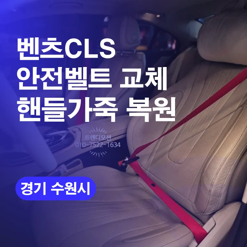 Mercedes-Benz CLS Steering Wheel Restoration & Seatbelt Color Cha photo 1