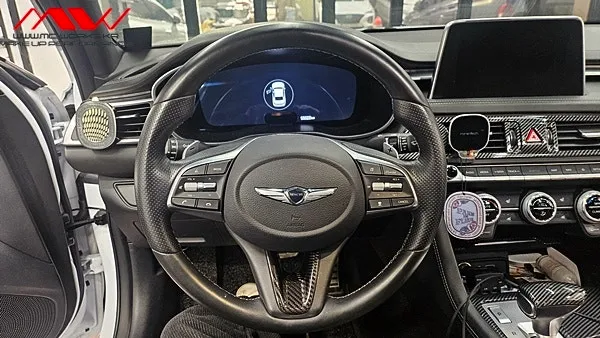 Genesis G70 steering wheel installation result