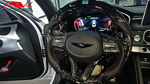Genesis G70 steering wheel - Genesis G70 Steering Wheel Customization Review photo 3