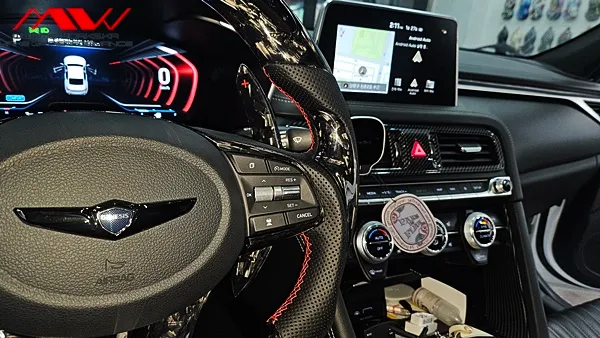 Genesis G70 steering wheel - Genesis G70 Steering Wheel Customization Review photo 5