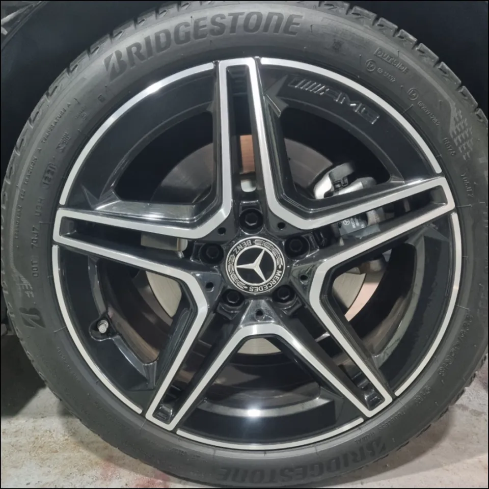 Mercedes-Benz CLA wheel repair - Mercedes-Benz CLA Wheel Repair & Refinishing — Glossy Black Finish photo 4