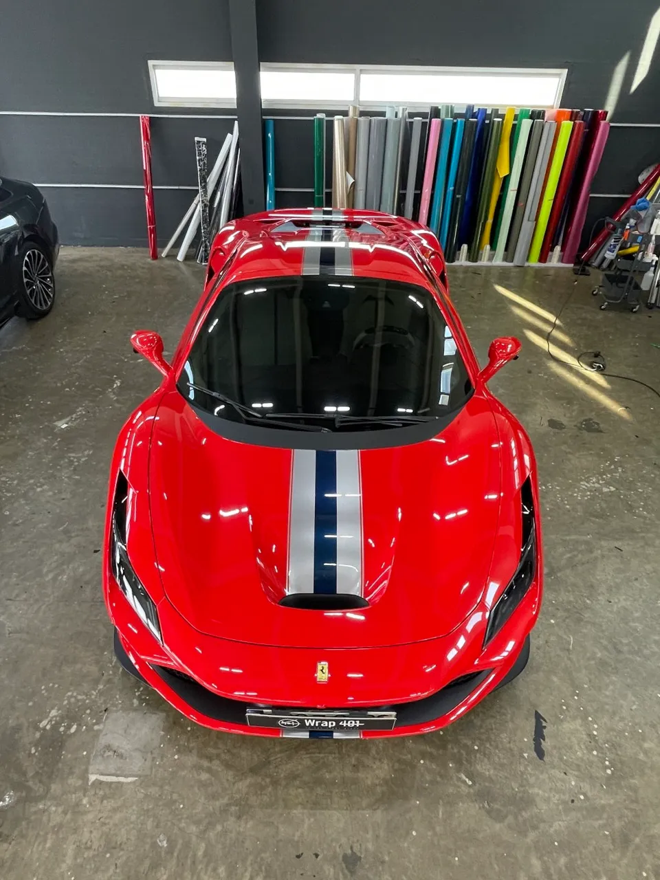 Ferrari F8 Tributoのカーラッピング事例｜費用目安・仕上がり 施工写真 2-2