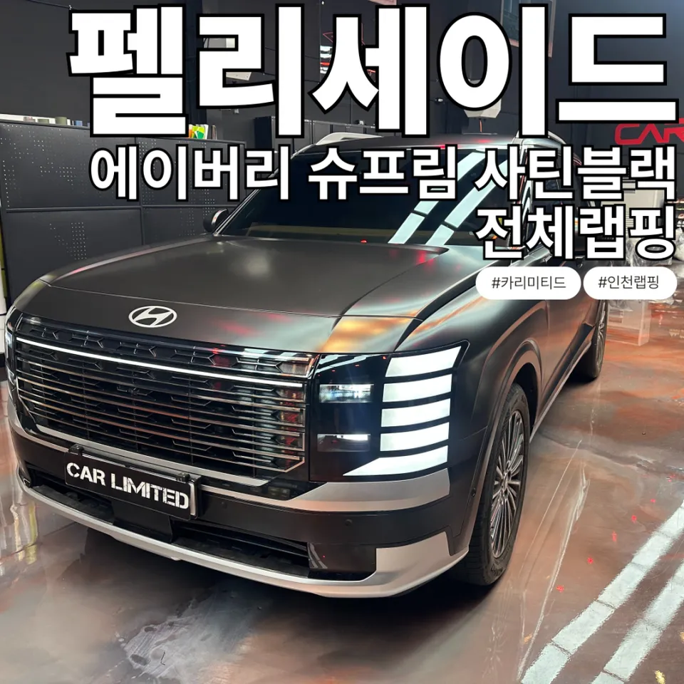 Hyundai Palisade vinyl wrap installation result