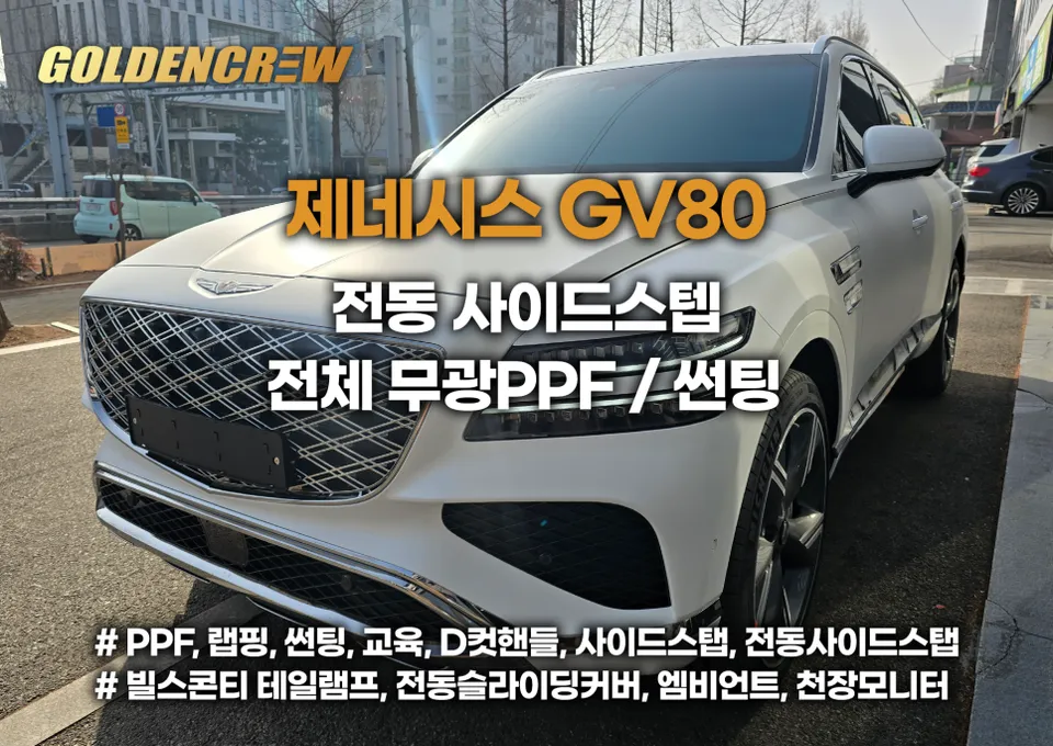 Genesis GV80 new car package installation result