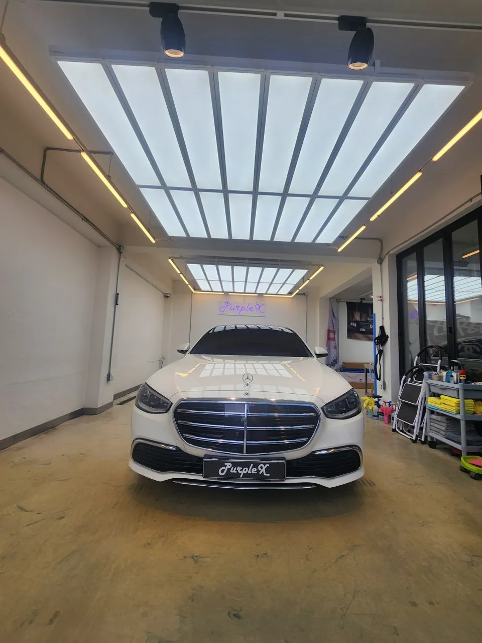 メルセデス・ベンツ Sクラス W223 PPF施工事例 施工写真 2-1