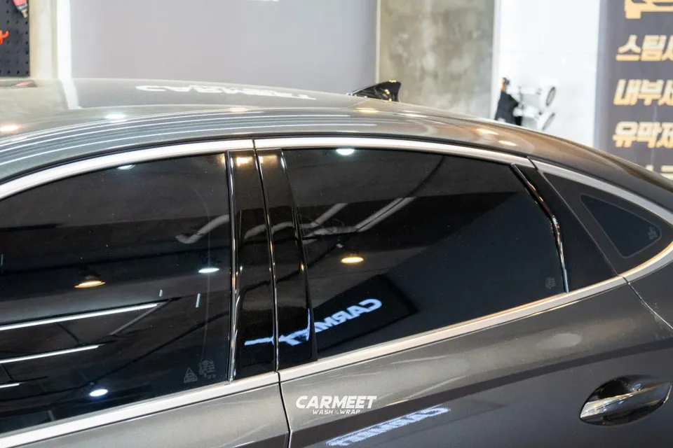 Hyundai Sonata DN8のカーラッピング事例|費用目安・仕上がり 施工写真 1-2