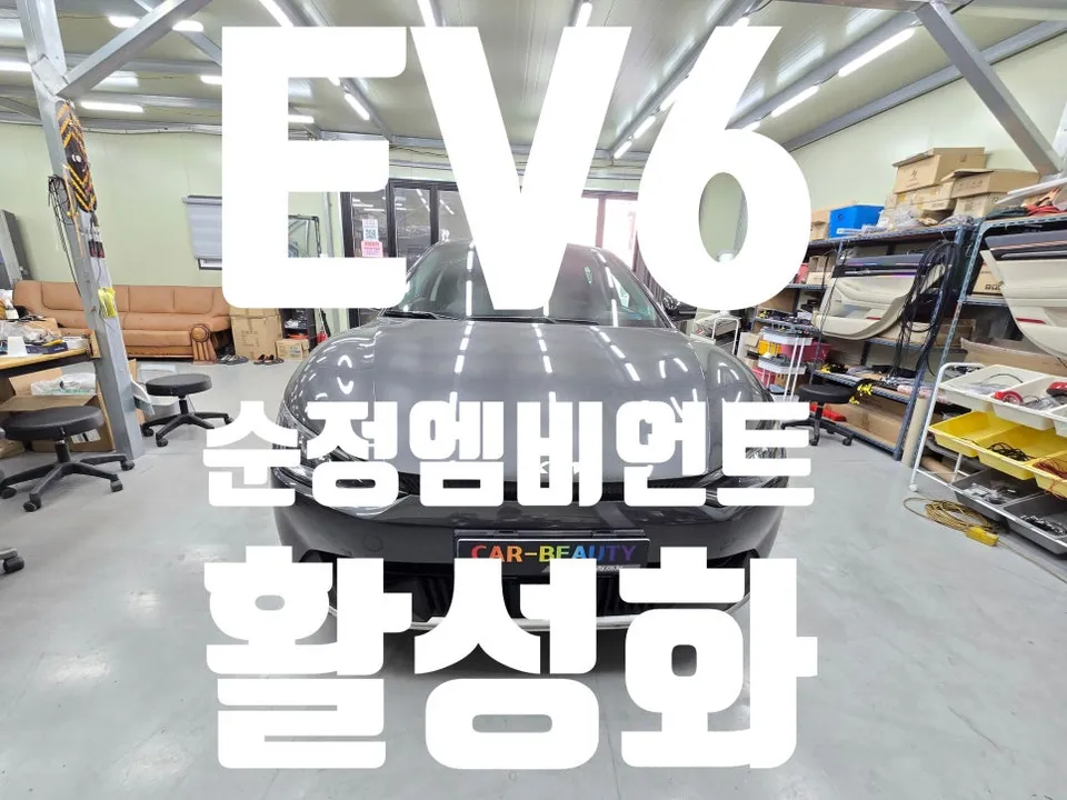 Kia EV6 ambient lighting installation result