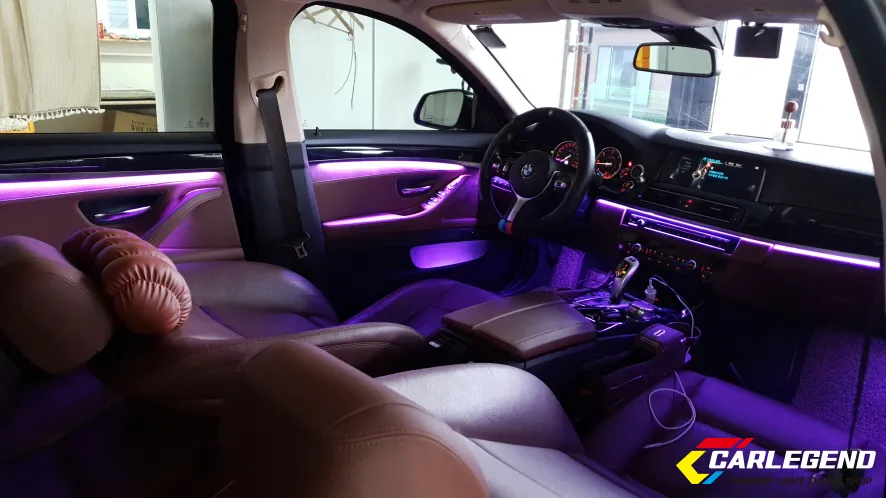 BMW 5 Series F10 ambient lighting - BMW 5 Series F10 Ambient Lighting Review: Cost & Results photo 5