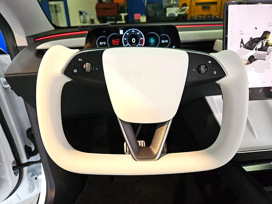 Tesla Model Y Steering Wheel Customization Review photo 2