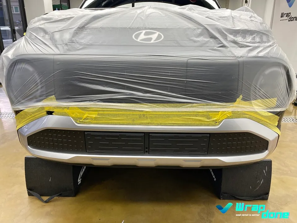 Hyundai Casper Electric vinyl wrap installation result