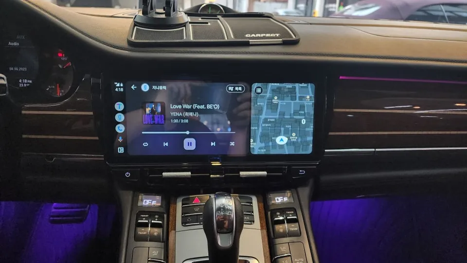 Porsche Panamera 970のAndroid Auto・CarPlay取付事例 施工写真 3-2