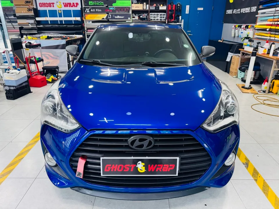 Hyundai Velosterのカーラッピング事例｜費用目安・仕上がり 写真