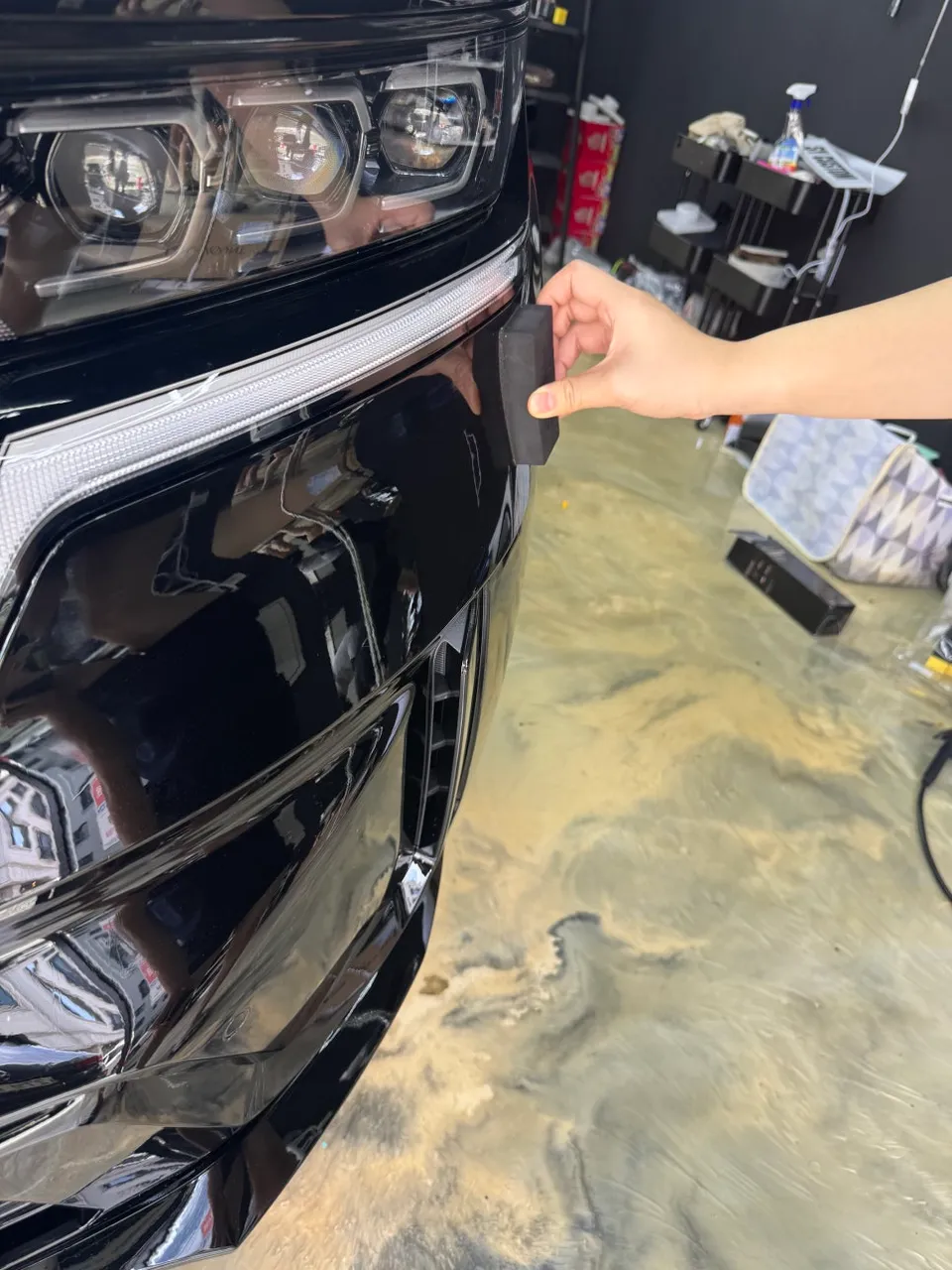 Kia Sorento HybridのPPF施工事例 施工写真 3-2