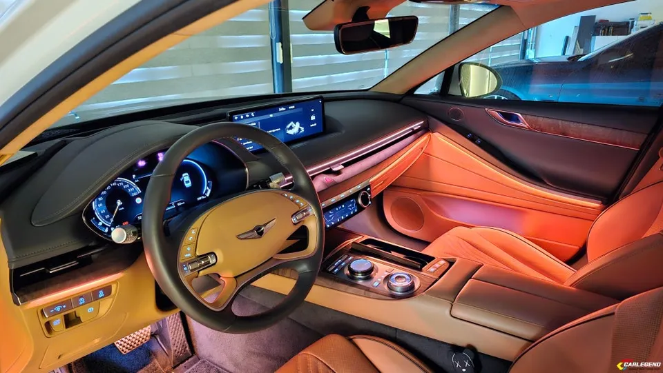 Genesis G80 RG3 ambient lighting - Genesis G80 RG3 Ambient Lighting Review — Brighter Interior photo 3