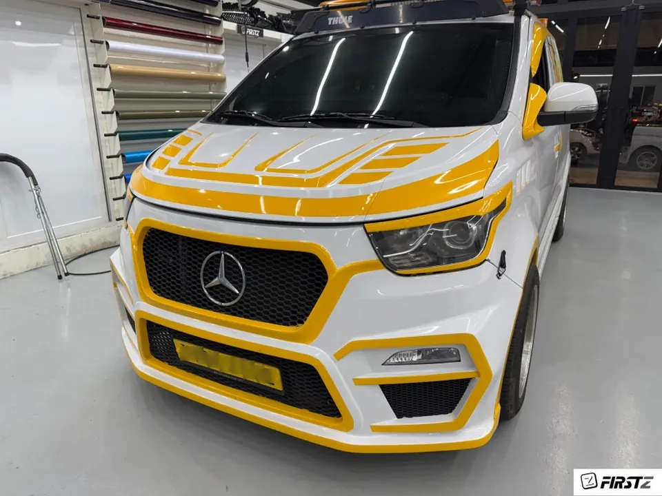 Hyundai Starexのカーラッピング事例｜費用目安・仕上がり 施工写真 1-1