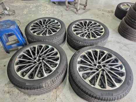 Hyundai Palisade wheel repair - Hyundai Palisade Wheel Repair: Glossy Black Coating Review photo 3