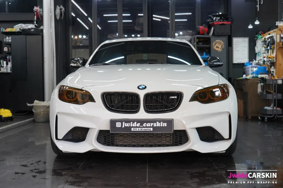 BMW M2 F87 Black PPF Review — Transformed Headlight Style photo 2