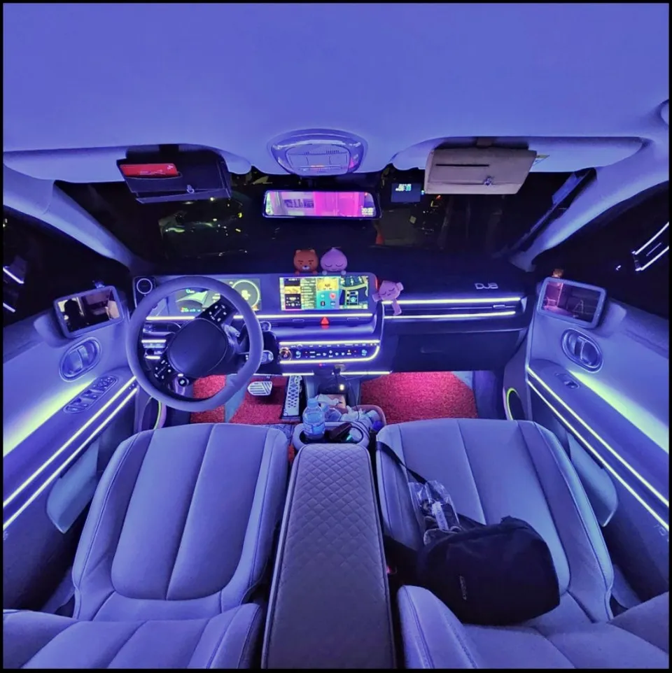 Hyundai IONIQ Ambient Lighting Review — Before & After After