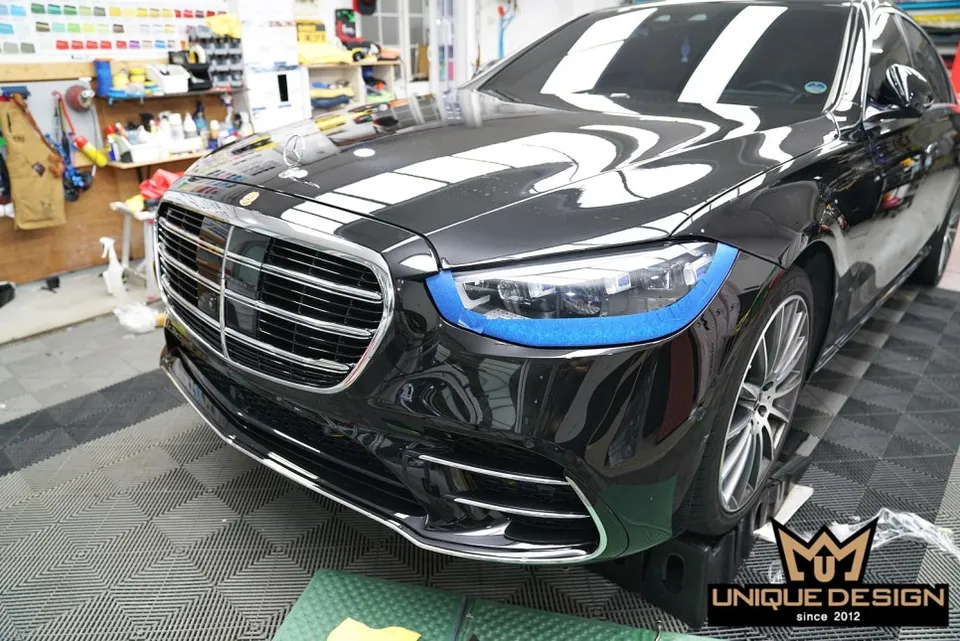 メルセデス・ベンツ Sクラス W223 PPF施工事例|費用目安・仕上がり 施工写真 1-3